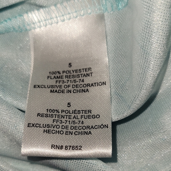 Disney Blue Princess Little Mermaid & Flounder Nightgown Girls Kids  5 - Picture 6 of 7